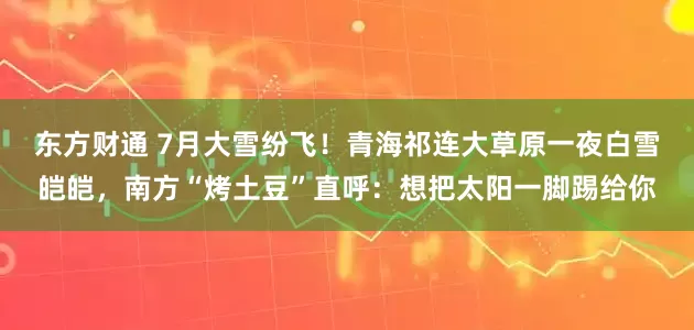 东方财通 7月大雪纷飞！青海祁连大草原一夜白雪皑皑，南方“烤土豆”直呼：想把太阳一脚踢给你